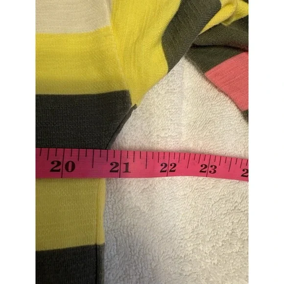 T By Talbots Long Sleeve Multi Colored Tee Shirt, Medium - Picture 6 of 9